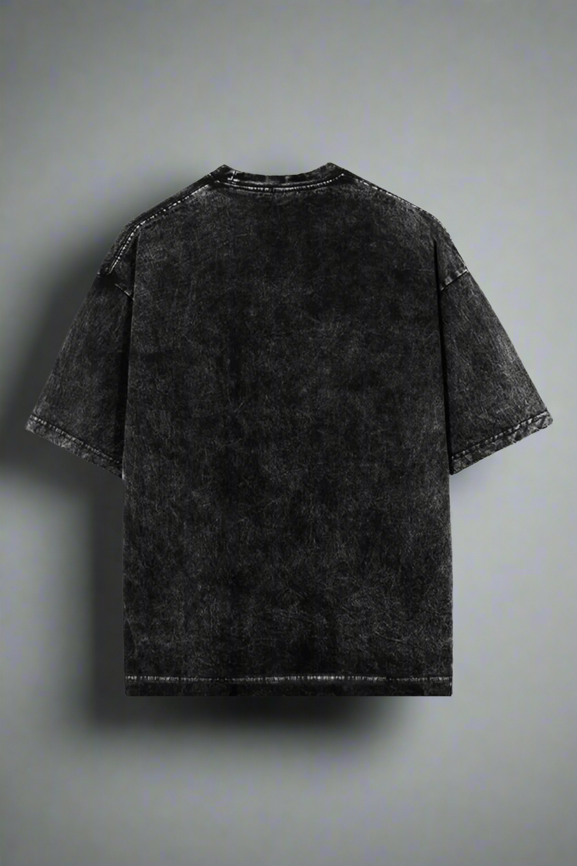 The Ghost of Uchiha Acid Wash Oversized T-shirt